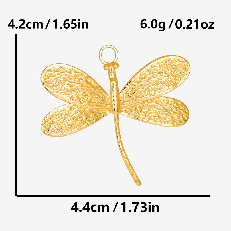 Punk Animal Charm Butterfly Spider Insect Pendant Stainless Steel Charms For Jewelry Making Supplies Real Gold Plated Breloques