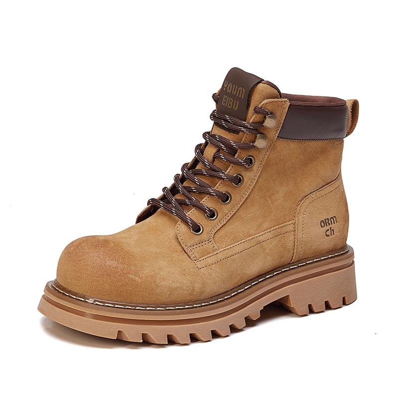 New Boots, Women's Shoes, Height-increasing, Retro Casual Sports, Mountaineering, Anti-slip Workwear, Short