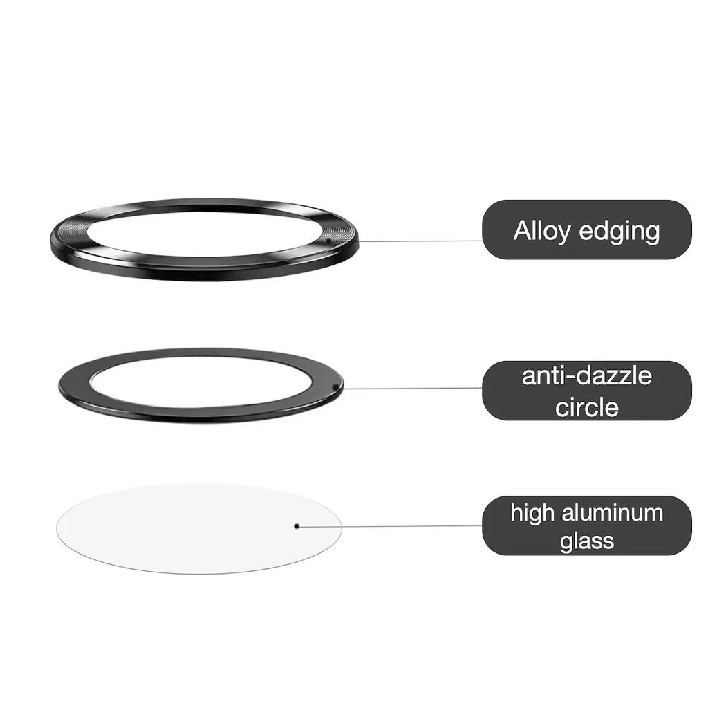 1-3Set 9H Metal CD Ring Tempered Glass Camera Lens Protector For Samsung Galaxy A37 A57 Anti-Scratch HD Clear Protect Cap