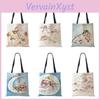 Canvas Harajuku Shopper Winter Bag Bird Snowflake Travel Shoulder Bag Korean Reusable Large Capacity Storage Tote Handbags