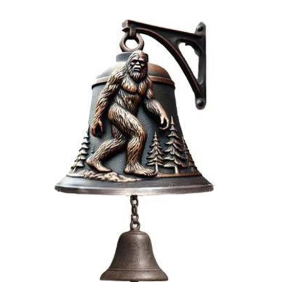 

Винтажный дверной звонок с животным, приветственный колокольчик с собакой, настенный дверной звонок Сасквотч для входной двери, крыльца, украшения для входа в дом D