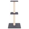 Cat Tree with Sisal Scratching Posts Dark Grey 73 Cm