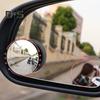 Adjustable Car Blind Spot Mirrors Wide-Angle View Frameless Design Universal Fit Simple Installation 360-degree Rotatable Convex Mirror