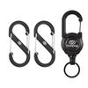 GOGlamping for Connecting Telescopic Reel for Connecting Guy Telescopic Lightweight Household for Outdoor 3 Pieces Black 1 Black Telescopic [Carabiner