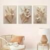 Luxurious Gold Floral Triptych Canvas Wall Art