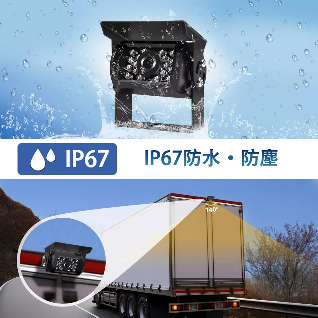 Tigwiss Backup Camera Monitor Rearview Monitor with Front and Rear Wide Viewing IP67 Dustproof and Suitable for and Cigarette Lighter Easy