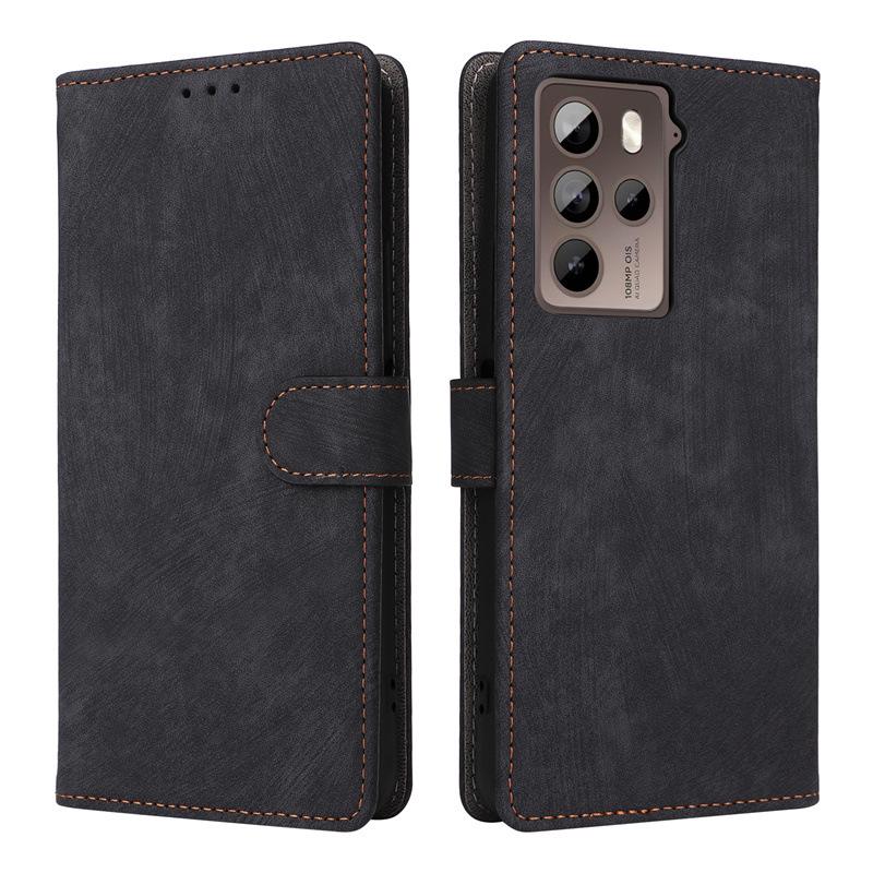 HTC U23 Pro Leather Case with Card Slot, Stand, Lanyard, and Magnetic Buckle