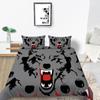 Home Textiles Bedding Suit with Pillowcase 3D Wolf Printed King Double Size Comforter Duvet Cover Bed Sets