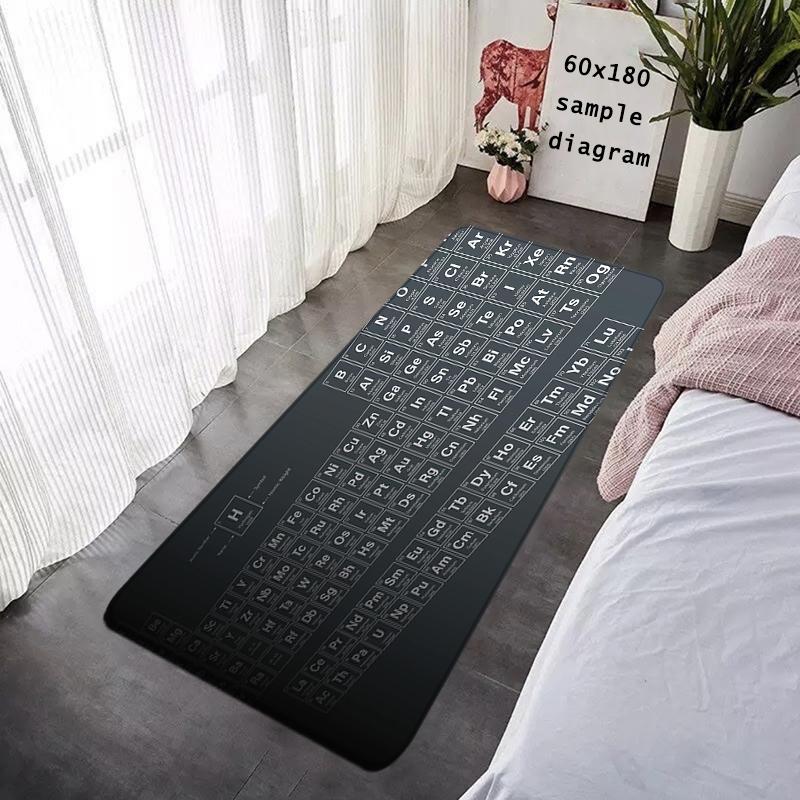 Entrance Doormat Periodic Table of Elements Rug Hallway Carpet Living Room Rugs Foot Carpets Floor Mats Non-slip Home Decoration