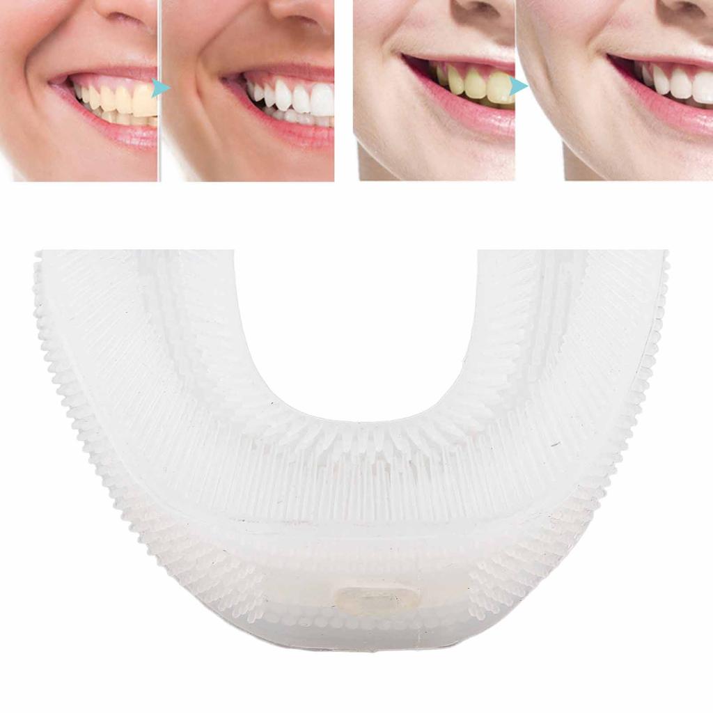 Wymienna główka szczoteczki w kształcie litery U Silikonowa automatyczna główka szczoteczki elektronicznej