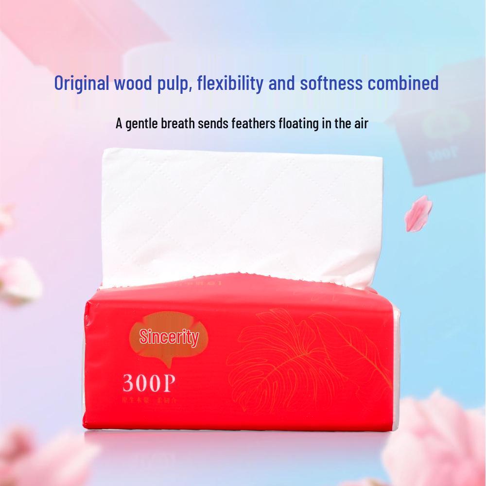 Sincerity 10-pack Ansiktsservetter med Anpassad Logotyp - Handhållen Utdragbar Hushållsförpackning