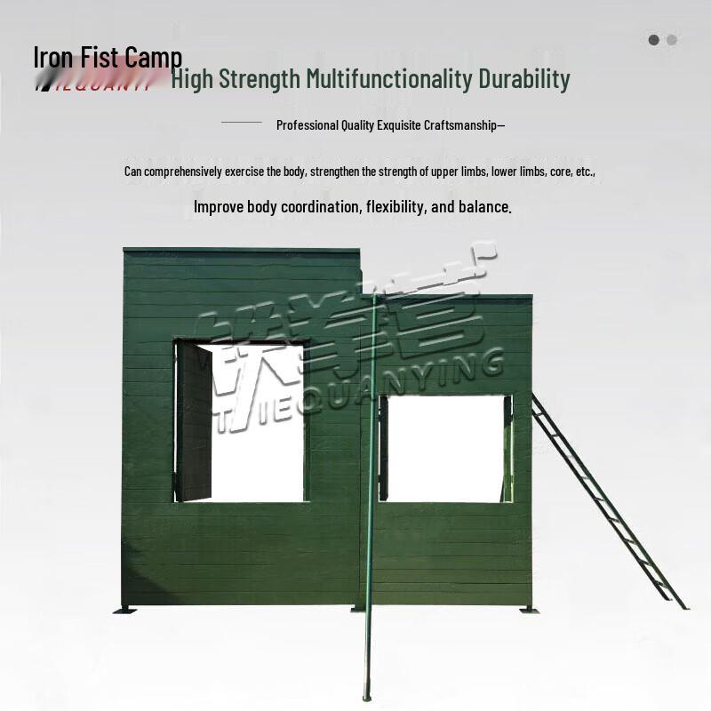 Outdoor Training Climbing Wall with Guardrail