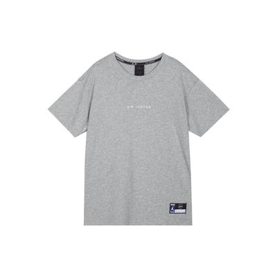 X Fragment Design Co-Branded Solid Round Neck Short Sleeve T-Shirt Men Tops Grey DA2986-063