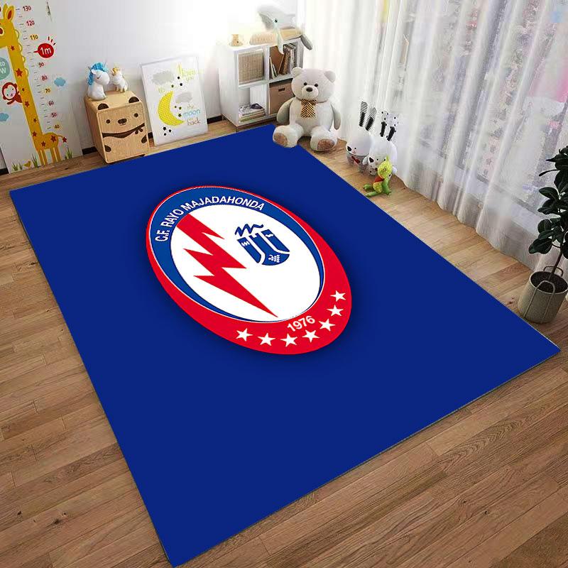CF Rayo Majadahonda Logo Carpet suitable as a non-slip mat for the living room or bedroom sofa