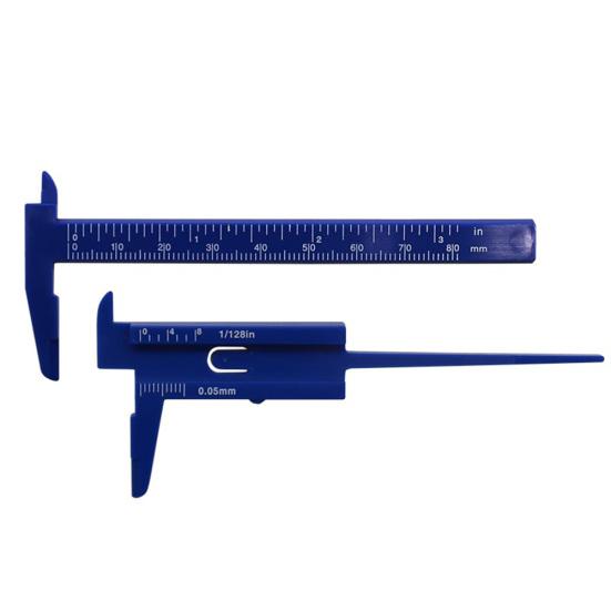 80mm Double Scale Eyebrow Shaping Vernier Caliber Student Measurement Ruler