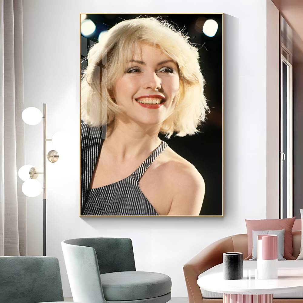 1 szt. Plakat Naklejka Punk Rockowy Zespół B-Blondie Druk Wodoodporna Sztuka Ścienna Do Salonu Sypialni Wystrój Domu
