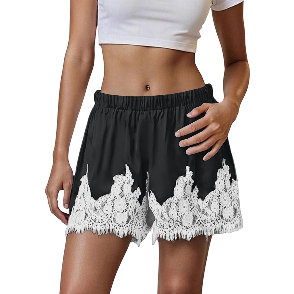 Women's Patchwork Casual Lace New Shorts Hook Flower Vacation Lace Hot Pants Shorts