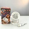 Christmas Ocean Projector Night Light Cartoon LED Lamp for Kids Bedroom Festival Party Stage Atmosphere Light