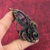 Multi Fluorite Pendant Copper Wire Wrapped Pendant Octopus Pendant Handmade Wire Wrap Jewelry Gemstone Pendant Copper Jewelry Gifts For Mom
