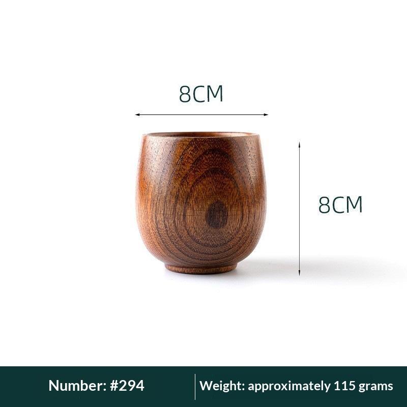 Wooden Cups Handmade Wood Handle Cups Handle Beer Coffee Milk Tea Mug Handmade Natural Kitchen Bar Drinkware Cup