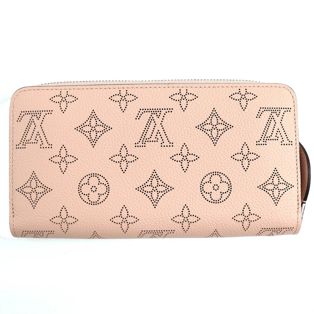 LOUIS VUITTON Purse Mahina Leather Monogram Zippy Wallet Women M61868 Used
