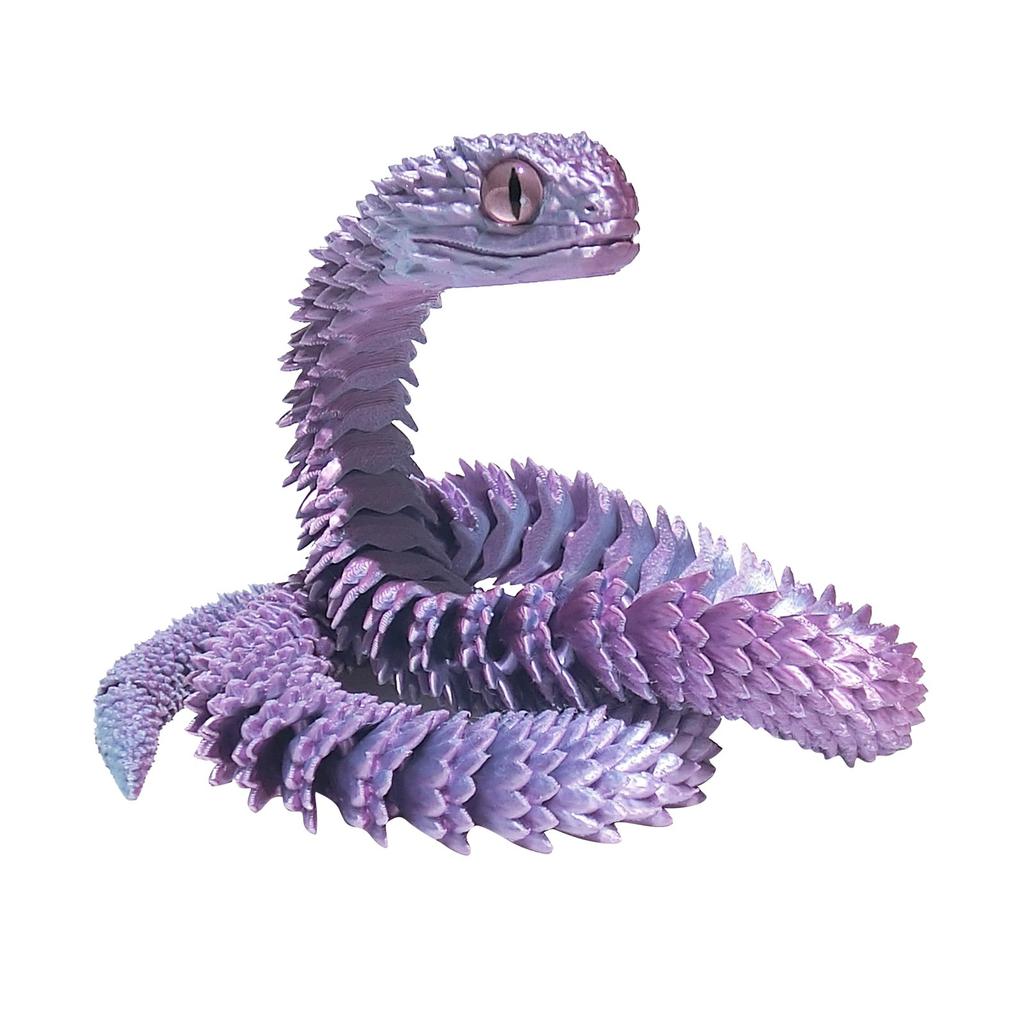 Flexible 60cm Snake Toy Model Realistic Design with Textured Body Soft Material for Educational and Recreational Use