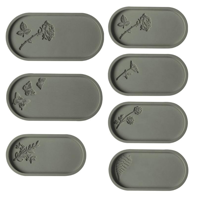 Easy to Use Silicone Mold Creating Decorative Trays Moulds with Unique Elliptical Shape Suitable for Gifting Making