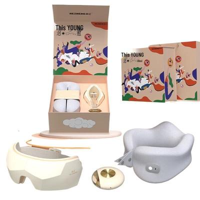 Körperpflege-Geschenkbox mit Kopfmassagegerät, Faszienpistole und Rasierer CN-Stecker (Adapter enthalten)