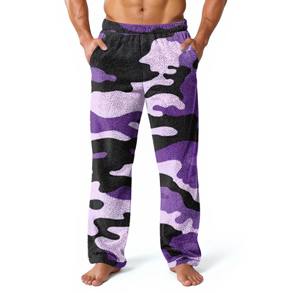 Pantalones de Casa Estampados por Todas Partes para Hombre Pantalones de Pijama para Dormir Pantalones Largos Pantalones de Pijama