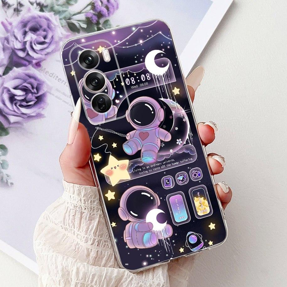 For OPPO Reno12 Pro 5G Case CPH2629 Cover Transparent Silicone Fashion Butterfly Soft Case For Reno 12 CPH2625 Reno 12Pro Fundas