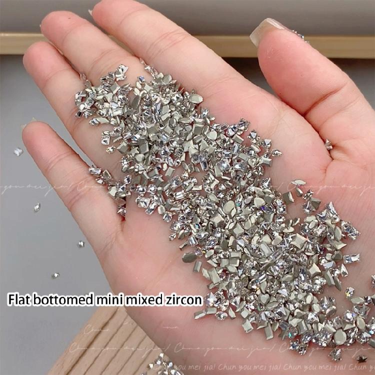 Nail Rhinestones Irregular Shaped Nail Charms Crystal Gems Nails Art Decoration