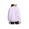 Under Armour Rival Casual Ribbed Loose Fit Crew Neck Long Sleeve Sweatshirt Women Sweatshirt Light-Purple 1386513-535