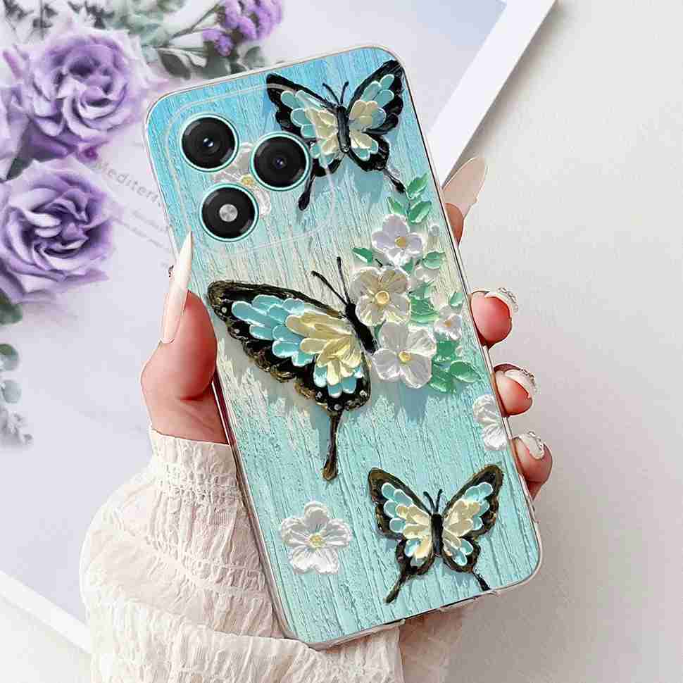 For Honor 400 Lite Casing ABR-NX1 Animal Butterfly Cover Soft Silicone Case For Honor 400 Honor400 Lite Protectors Phone Shell