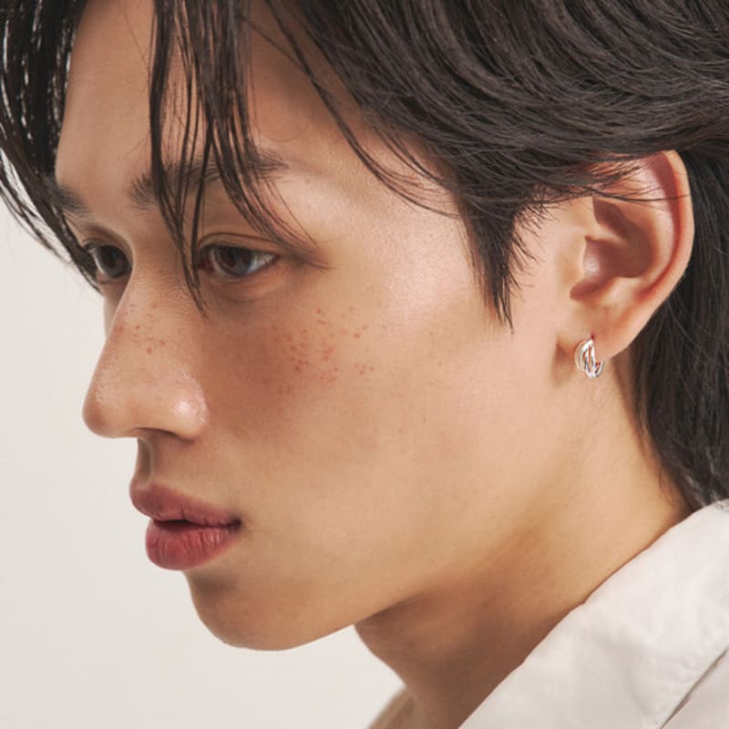 tout duck’s foot earring 925 silver