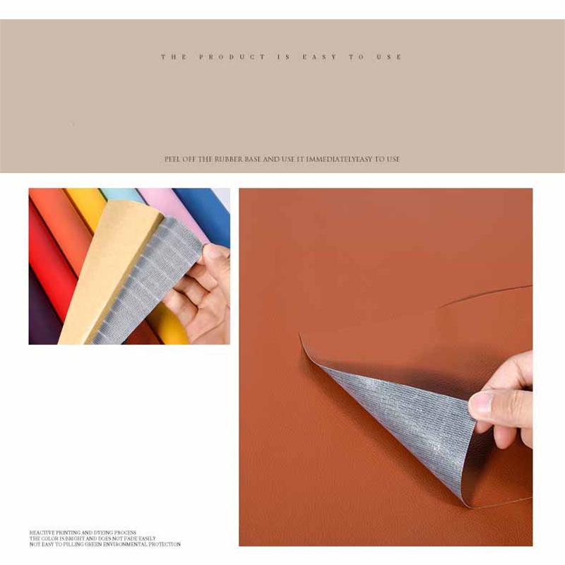 Self-adhesive PU Leather Sofa Furniture DIY Repair Patch Car Interior Motorcycle Sticker Leather Patch Fabric