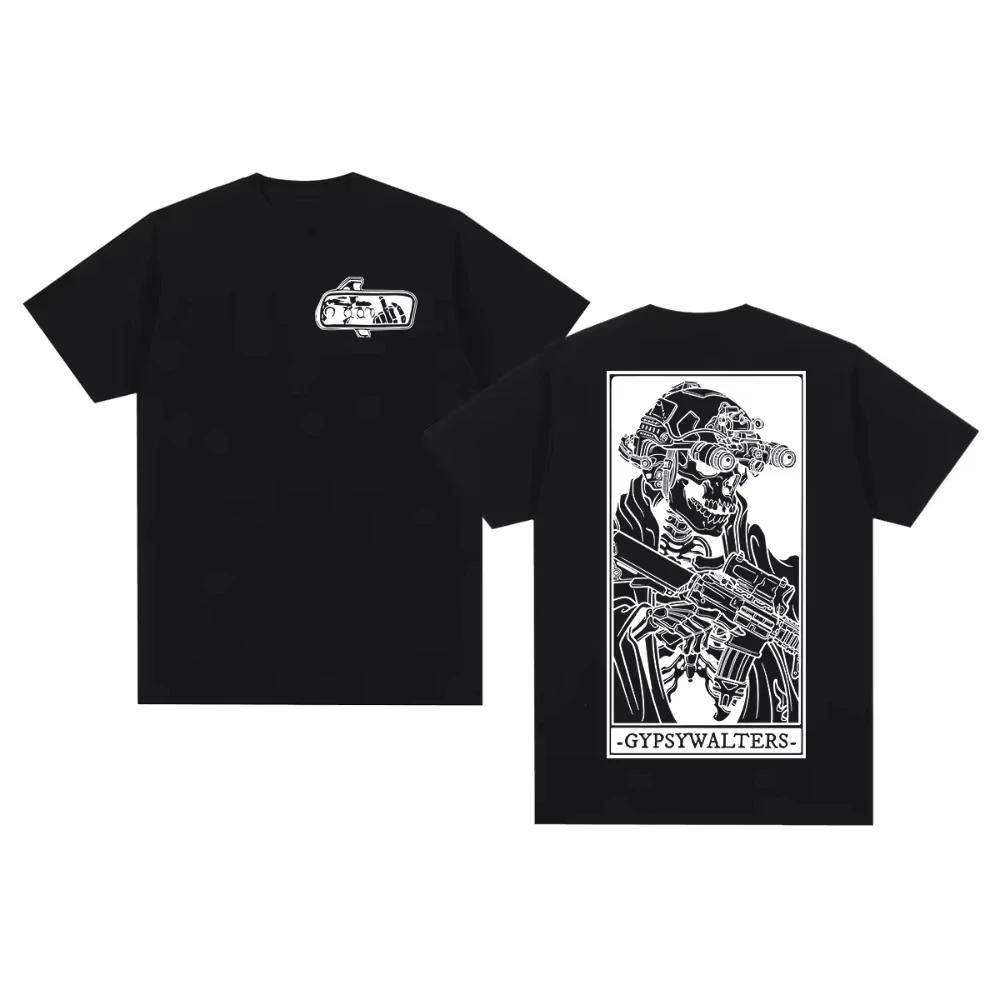 2026 New Forward Observations Group Vintage T-shirt Death Skeleton Satan Gothic Cotton Men Oversized Y2k T Shirt Female