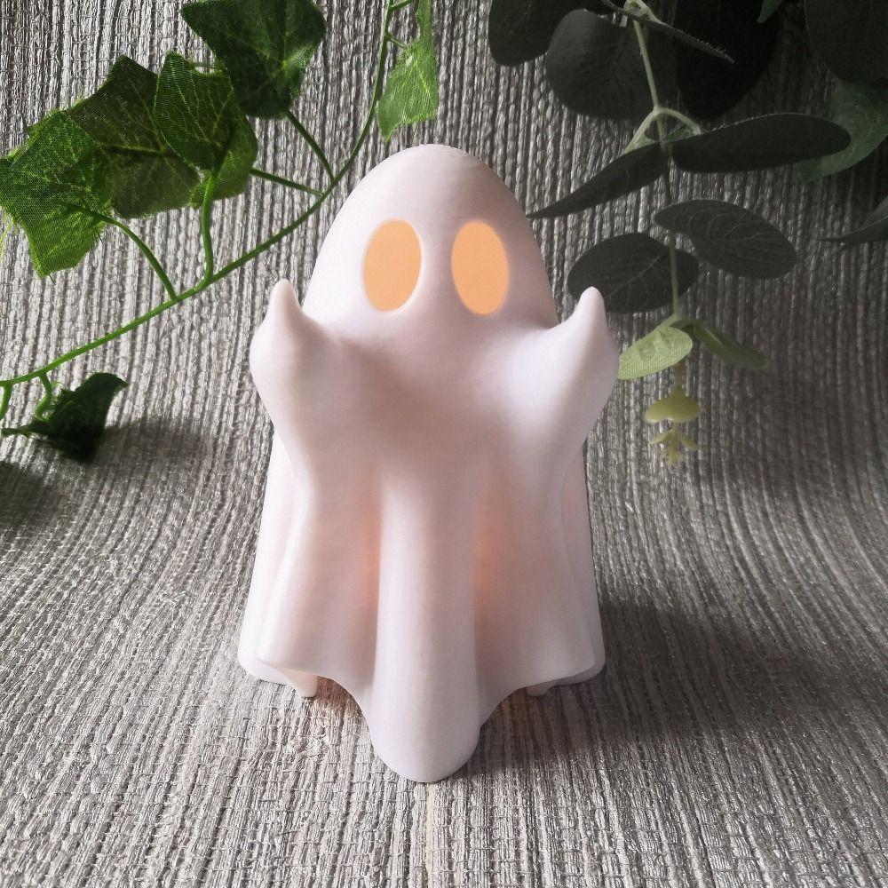 Resin Halloween Ghost Figurine Light Cartoon Atmosphere Lamp Ghost Sculpture Lantern  Party