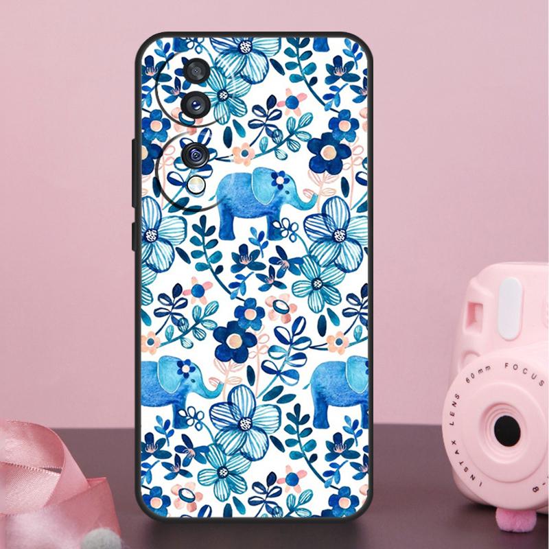 Cute Elephant Case For Honor Magic 8 Pro 5 6 7 Pro X9a X9b X9c X9d X8a X8b X8c 50 70 90 200 400 Lite Cover