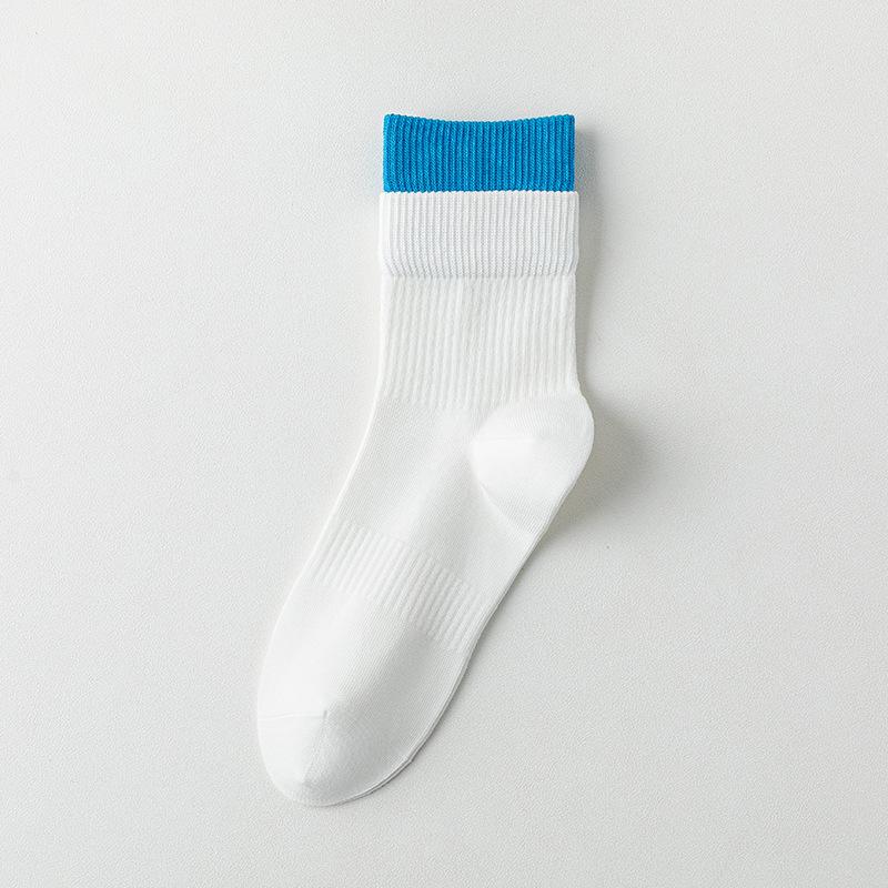 

Pure Cotton Socks - Children s Mid-length Socks, Sweat-absorbent, Odor-resistant, Anti-tear, Multi-color Dopamine Sports Socks 1 pair белый
