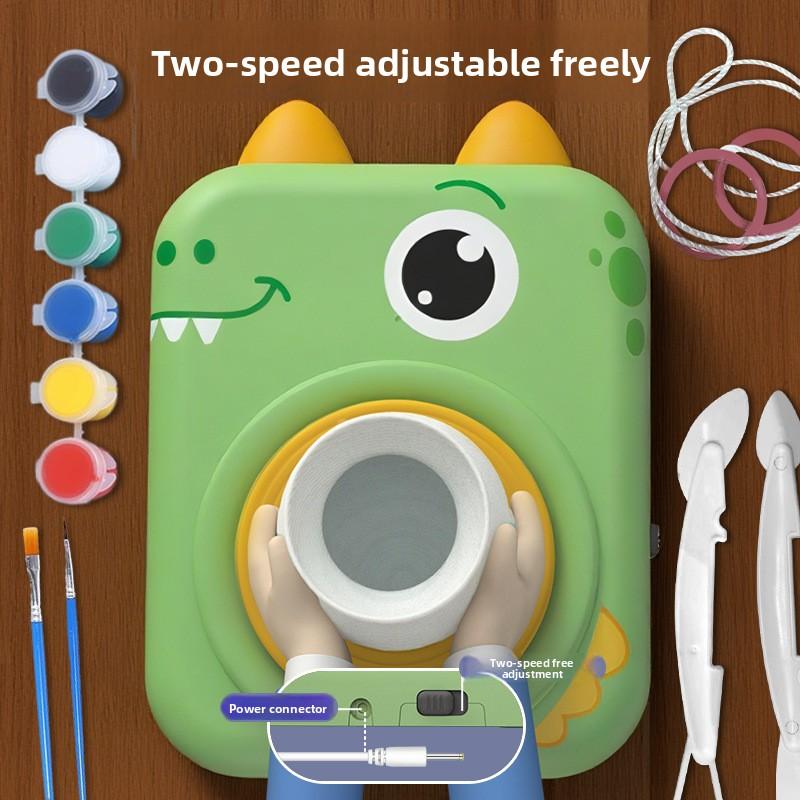 Electric Pottery Clay Machine DIY Handcraft Making Tool Soft Clay Material Educational Toy Cute Pet Electric Clay For Kids Gift