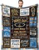 SIKLTY Throw Blanket  X  Perfect Fathers Day  Birthday Gifts for Dad from Kids Ideal Dad Gift Ideas