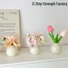 High-End Mini Ceramic Vase Ornament for Fresh Home Decor in Living Room or Dining Table
