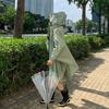 Mizqz Field Oversized Raincoat Poncho Long