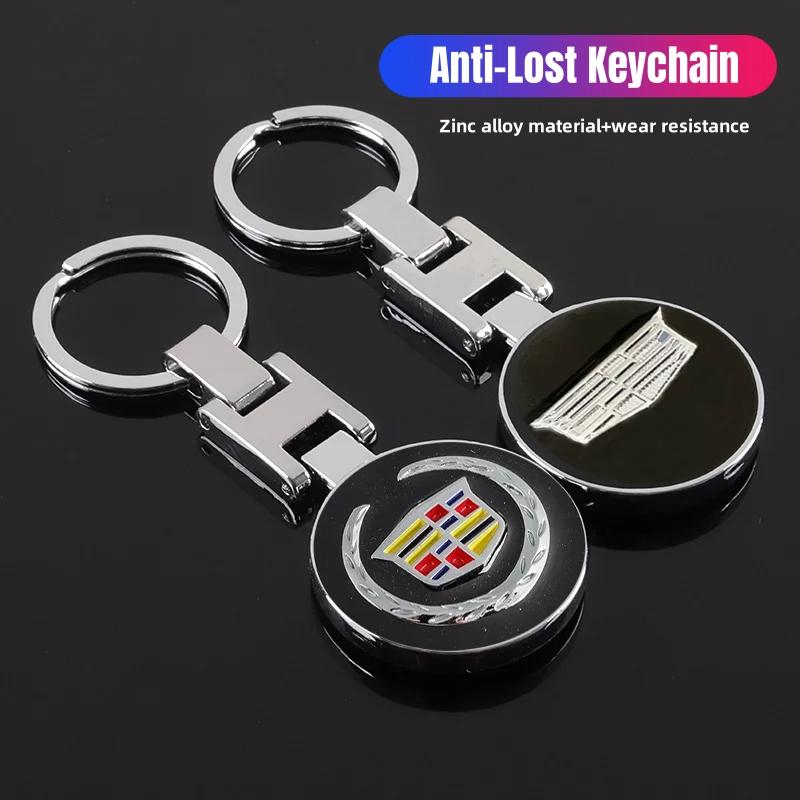 Breloc Metalic din Aliaj Premium cu Emblema pentru Proprietarii Cadillac Escalade XT5 XT6 CT4 CT5 ATS CTS XTS - Cadou Accesorii Auto de Lux