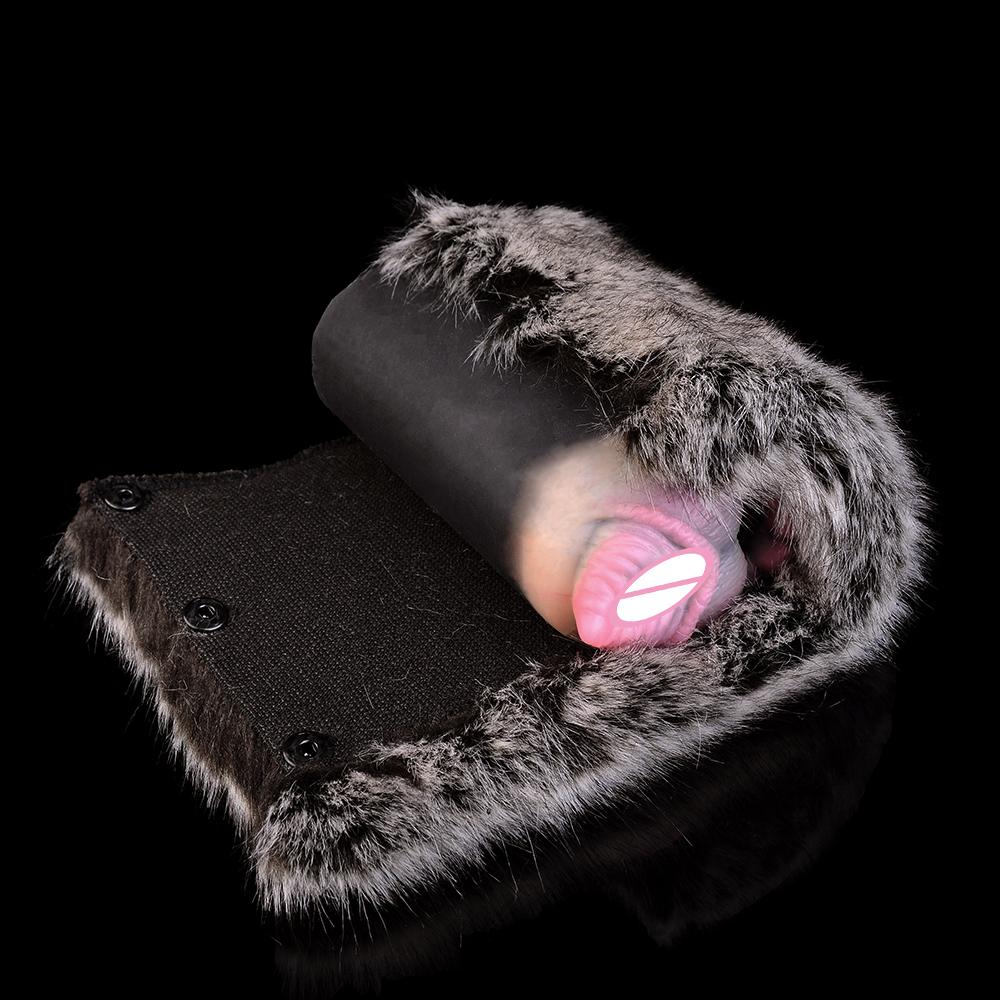 GEEBA Soft Plush Male Masturbation Aircraft Cup for Men Sex Pussy Dog Dolls