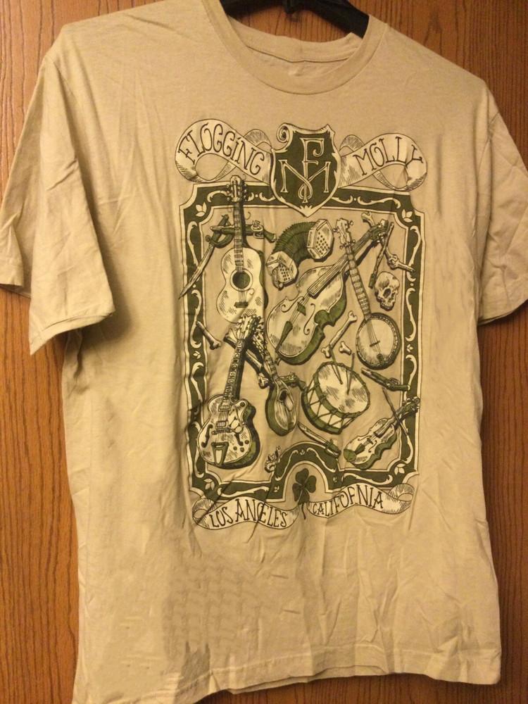 Горячий! модный Концертный T-shirt FLOGGING MOLLY унисекс BO089 Унисекс T-shirt S
