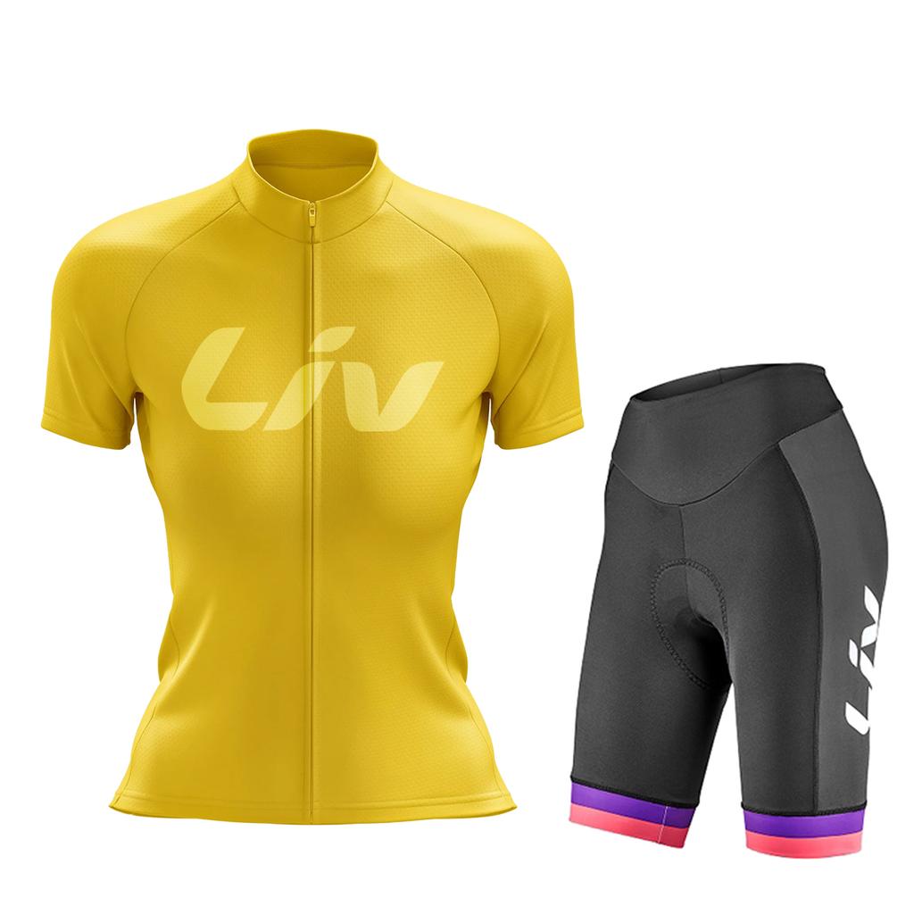 2026 LIV Summer  Breathable Cycling Suit Set Women's Road Cycling Sports Shirt Moisture Absorbing Cycling Jersey Cycling Bib Cycling Pants
