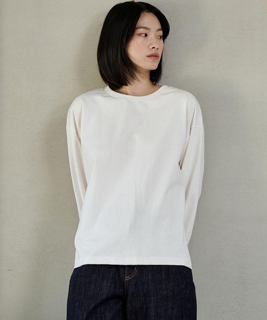 Marop 5115 Crop Oversized T-Shirt (Ivory)