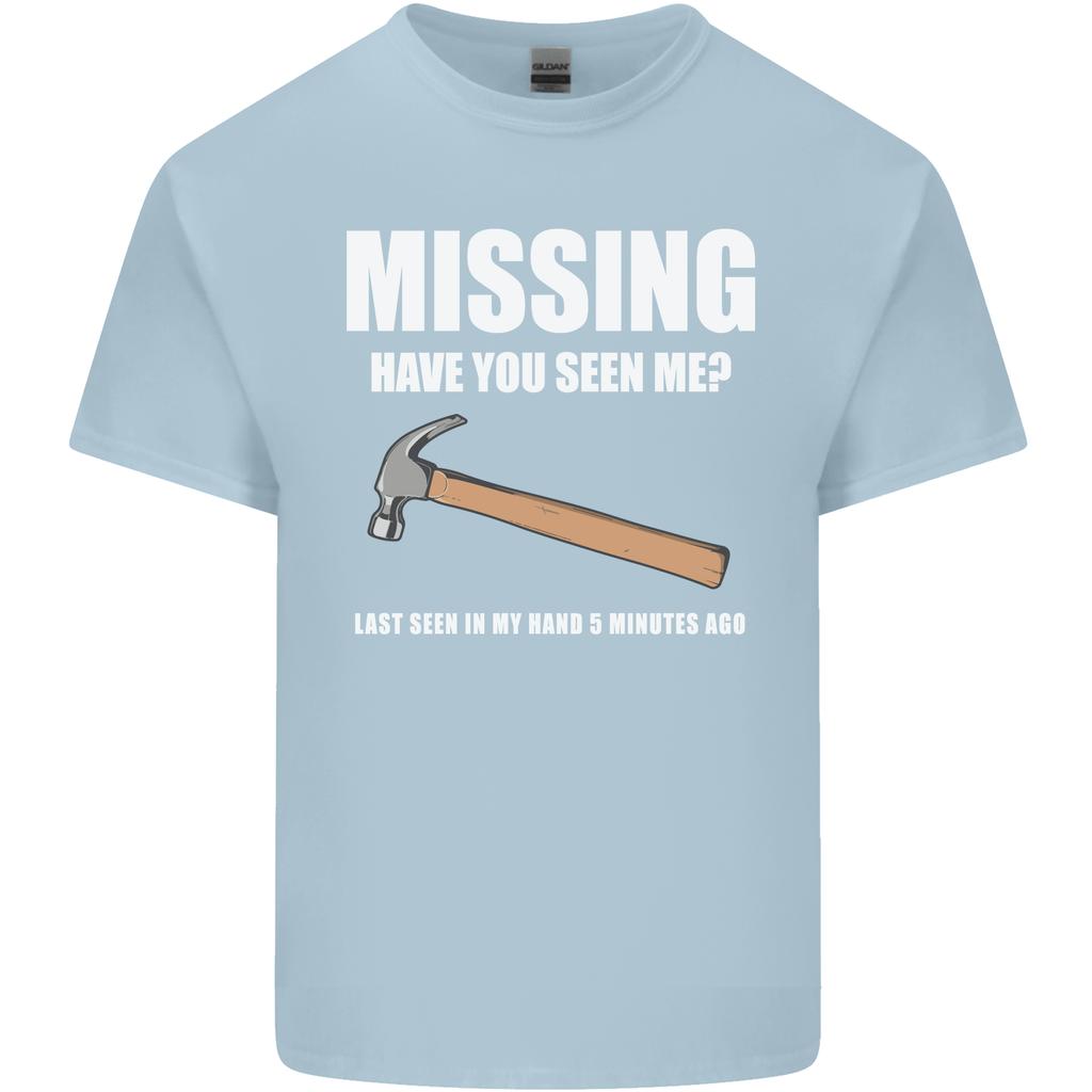 Missing Hammer Funny Carpenter DIY Builder Unisexs Light Cotton TShirt