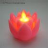 LED Schwingender Lotus Schmuck: Immer leuchtende elektronische Kerzenlampe mit bunten Lichtern